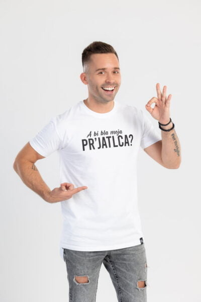 Bela kratka majica a bi bla moja prjatlca