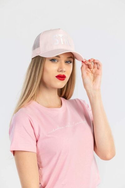 Roza kratka majica cedna mala trmasta