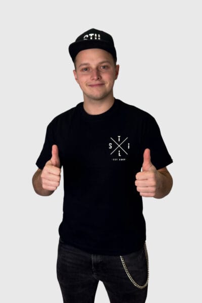 Majica 'STIL X' črna moška oversized