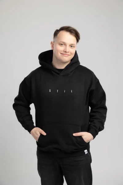 HUDi 'STIL' črn unisex oversized