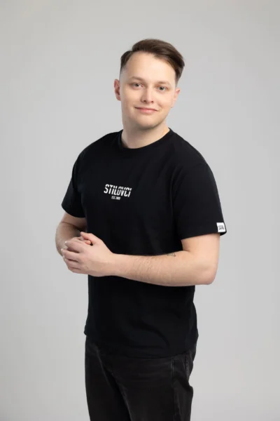 Majica 'STILOVCI' črna moška oversized