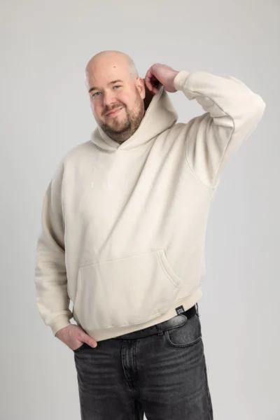 HUDi 'STIL' bež unisex oversized