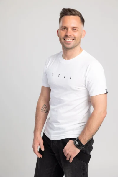 Majica 'STIL' bela unisex
